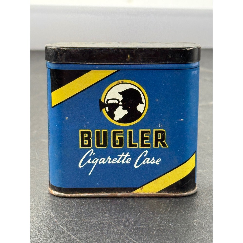 Vintage Bugler Cigarette Case Tin Brown & Williamson Tobacco Corp‎ Louisville KY